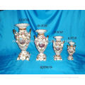 White Ceramic 5.9" Decal Classic Vase